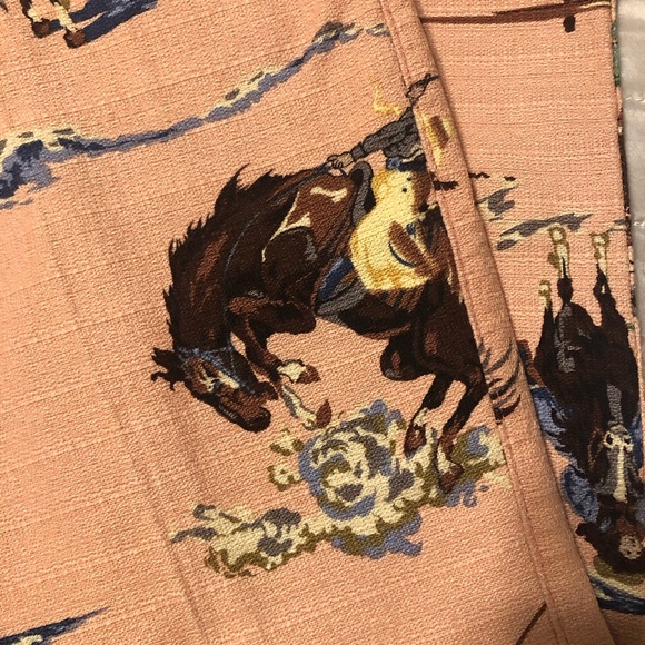 Roughrider by Circle T Western Cowboy Print Jeans – Pink – Size 28 - Picture 4 of 11